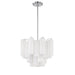 Crystorama Addis Polished Chrome 4 Light Chandelier ADD-300-CH-WH - Chandeliers