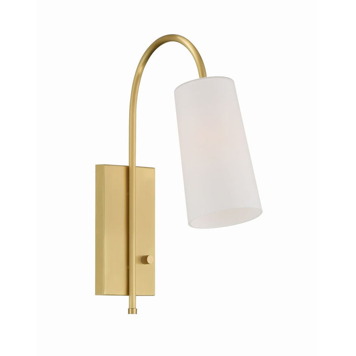 Crystorama Alexa Aged Brass 1 Light Wall Sconce ALX-4501-AG - Wall Sconces