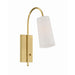 Crystorama Alexa Aged Brass 1 Light Wall Sconce ALX-4501-AG - Wall Sconces