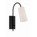 Crystorama Alexa Matte Black 1 Light Wall Sconce ALX-4501-MK - Wall Sconces