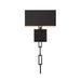 Crystorama Alston Matte Black White 2 Light Wall Sconce 8682-MK-WH - Wall Sconces
