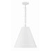 Crystorama Alston Matte White Antique Gold 3 Light Chandelier 8687-MT-GA - Chandeliers