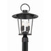 Crystorama Andover Matte Black 4 Light Outdoor Post Lantern AND-9209-CL-MK - Outdoor Post Lanterns