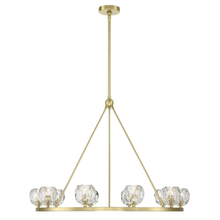 Crystorama Aragon Soft Brass 10 Light Chandelier ARA-10265-SB - Chandeliers