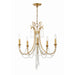 Crystorama Arcadia Antique Gold 5 Light Chandelier ARC-1905-GA-CL-MWP - Chandeliers
