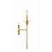 Crystorama Broche Antique Gold 1 Light Wall Sconce 531-GA - Wall Sconces