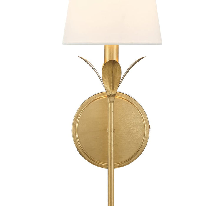 Crystorama Broche Antique Gold 1 Light Wall Sconce 531-GA - Wall Sconces