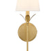 Crystorama Broche Antique Gold 1 Light Wall Sconce 531-GA - Wall Sconces