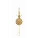 Crystorama Broche Antique Gold 1 Light Wall Sconce 531-GA - Wall Sconces