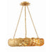 Crystorama Broche Antique Gold 6 Light Pendant 536-GA - Pendants