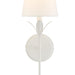 Crystorama Broche Matte White 1 Light Wall Sconce 531-MT - Wall Sconces