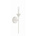 Crystorama Broche Matte White 1 Light Wall Sconce 531-MT - Wall Sconces
