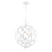 Crystorama Broche Matte White 4 Light Mini-Chandelier 504-MT - Mini-Chandeliers
