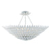 Crystorama Broche Matte White 8 Light Pendant 519-MT_CEILING - Pendants