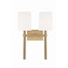 Crystorama Bromley Vibrant Gold 2 Light Wall Sconce BRO-452-VG - Wall Sconces
