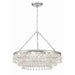Crystorama Calypso Polished Chrome 6 Light Chandelier 237-CH - Chandeliers