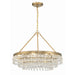 Crystorama Calypso Vibrant Gold 6 Light Chandelier 237-VG - Chandeliers