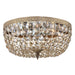 Crystorama Ceiling Mount Olde Brass 3 Light Flushmount 714-OB-GT-MWP - Flushmounts