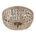 Crystorama Ceiling Mount Olde Brass 3 Light Flushmount 714-OB-GT-MWP - Flushmounts