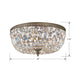 Crystorama Ceiling Mount Olde Brass 3 Light Flushmount 714-OB-GT-MWP - Flushmounts
