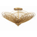 Crystorama Doral Renaissance Gold 3 Light Semi-Flushmount DOR-B7703-RG - Semi-Flushmounts