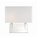 Crystorama Durham Polished Nickel 2 Light Wall Sconce DUR-A3542-PN - Wall Sconces