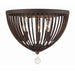 Crystorama Duval Forged Bronze 3 Light Flushmount DUV-620-FB - Flushmounts