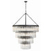 Crystorama Emory Black Forged 22 Light Chandelier EMO-5409-BF - Chandeliers