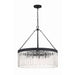 Crystorama Emory Black Forged 8 Light Chandelier EMO-5406-BF - Chandeliers
