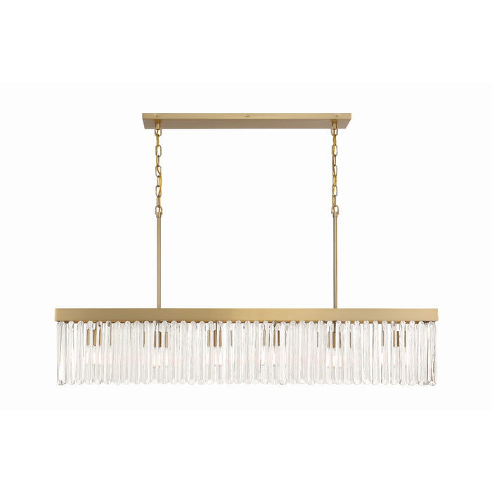 Crystorama Emory Modern Gold 6 Light Chandelier EMO-5407-MG - Chandeliers