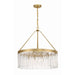 Crystorama Emory Modern Gold 8 Light Chandelier EMO-5406-MG - Chandeliers
