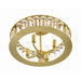 Crystorama Farris Aged Brass 4 Light Semi-Flushmount FAR-6000-AG - Semi-Flushmounts