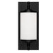Crystorama Foster Matte Black 1 Light Bathroom Vanity FOS-A8050-MK - Bath Vanitys