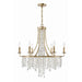 Crystorama Gabrielle Antique Gold 6 Light Chandelier GAB-B7306-GA - Chandeliers