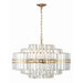Crystorama Hayes Aged Brass 16 Light Chandelier HAY-1407-AG - Chandeliers