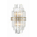 Crystorama Hayes Aged Brass 2 Light Wall Sconce HAY-1402-AG - Wall Sconces