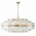 Crystorama Hayes Aged Brass 32 Light Chandelier HAY-1409-AG - Chandeliers