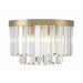 Crystorama Hayes Aged Brass 4 Light Flushmount HAY-1400-AG - Flushmounts