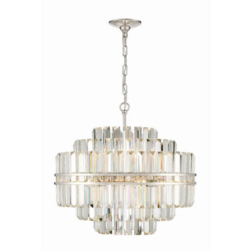 Crystorama Hayes Polished Nickel 12 Light Chandelier HAY-1405-PN - Chandeliers