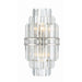 Crystorama Hayes Polished Nickel 2 Light Wall Sconce HAY-1402-PN - Wall Sconces