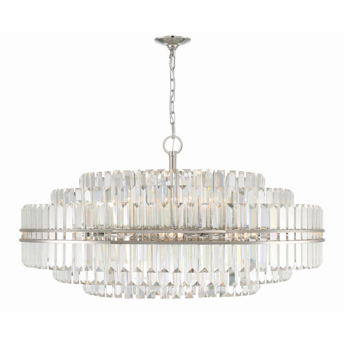 Crystorama Hayes Polished Nickel 32 Light Chandelier HAY-1409-PN - Chandeliers