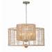 Crystorama Jayna Burnished Silver 4 Light Chandelier JAY-A5004-BS - Chandeliers