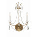Crystorama Karrington Aged Brass 2 Light Wall Sconce KAR-90902-AG-CL-MWP - Wall Sconces