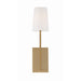 Crystorama Lena Vibrant Gold 1 Light Wall Sconce LEN-251-VG - Wall Sconces