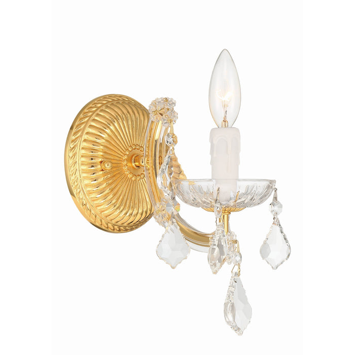 Crystorama Maria Theresa Gold 1 Light Wall Sconce 4471-GD-CL-MWP - Wall Sconces