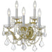 Crystorama Maria Theresa Gold 5 Light Wall Sconce 4404-GD-CL-S - Wall Sconces