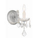 Crystorama Maria Theresa Polished Chrome 1 Light Wall Sconce 4471-CH-CL-MWP - Wall Sconces