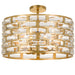 Crystorama Meridian Antique Gold 6 Light Semi-Flushmount MER-4866-GA_CEILING - Semi-Flushmounts