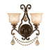 Crystorama Norwalk Bronze Umber 2 Light Wall Sconce 7502-BU-GT-S - Wall Sconces
