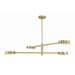 Crystorama Orson Modern Gold 4 Light Chandelier ORS-734-MG - Chandeliers
